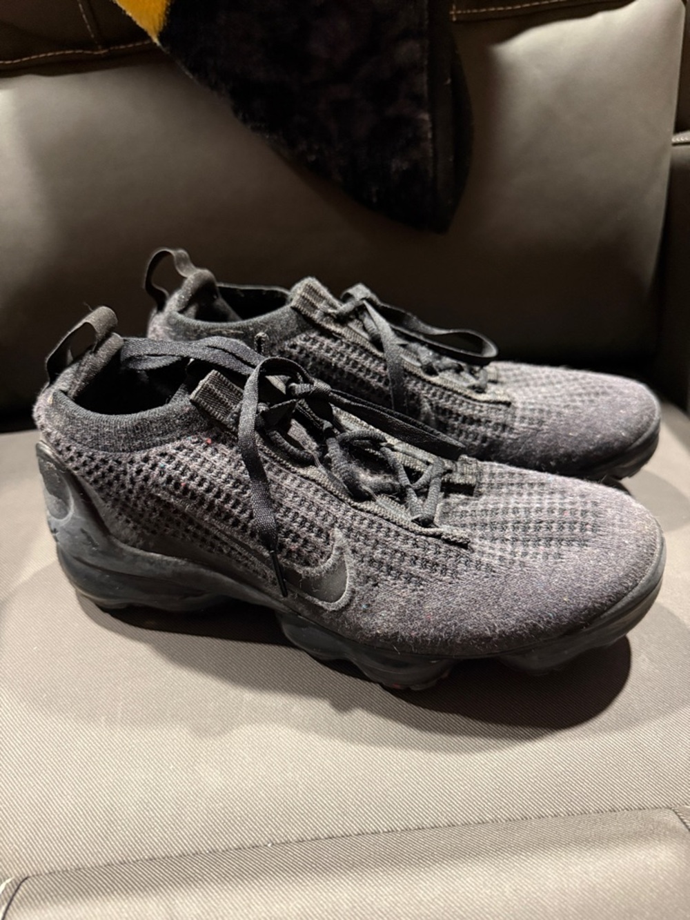 Nike Black Flyknit VaporMax Low-Top Sneakers